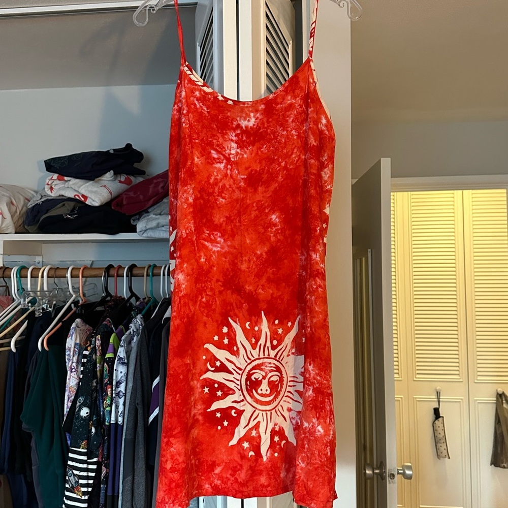 Spaghetti strap dress/coverup